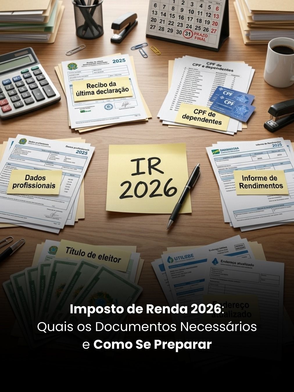 Imposto de Renda 2026: Quais os Documentos Necessários e Como Se Preparar