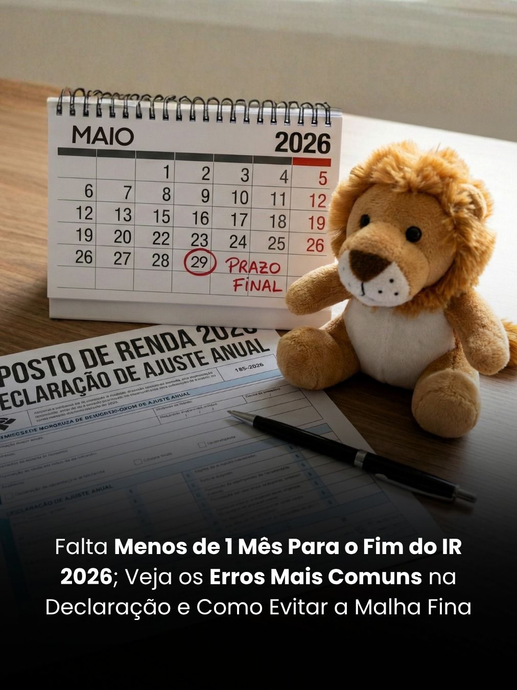 Falta Menos de 1 Mês Para o Fim do IR 2026; Veja os Erros Mais Comuns na Declaração e Como Evitar a Malha Fina
