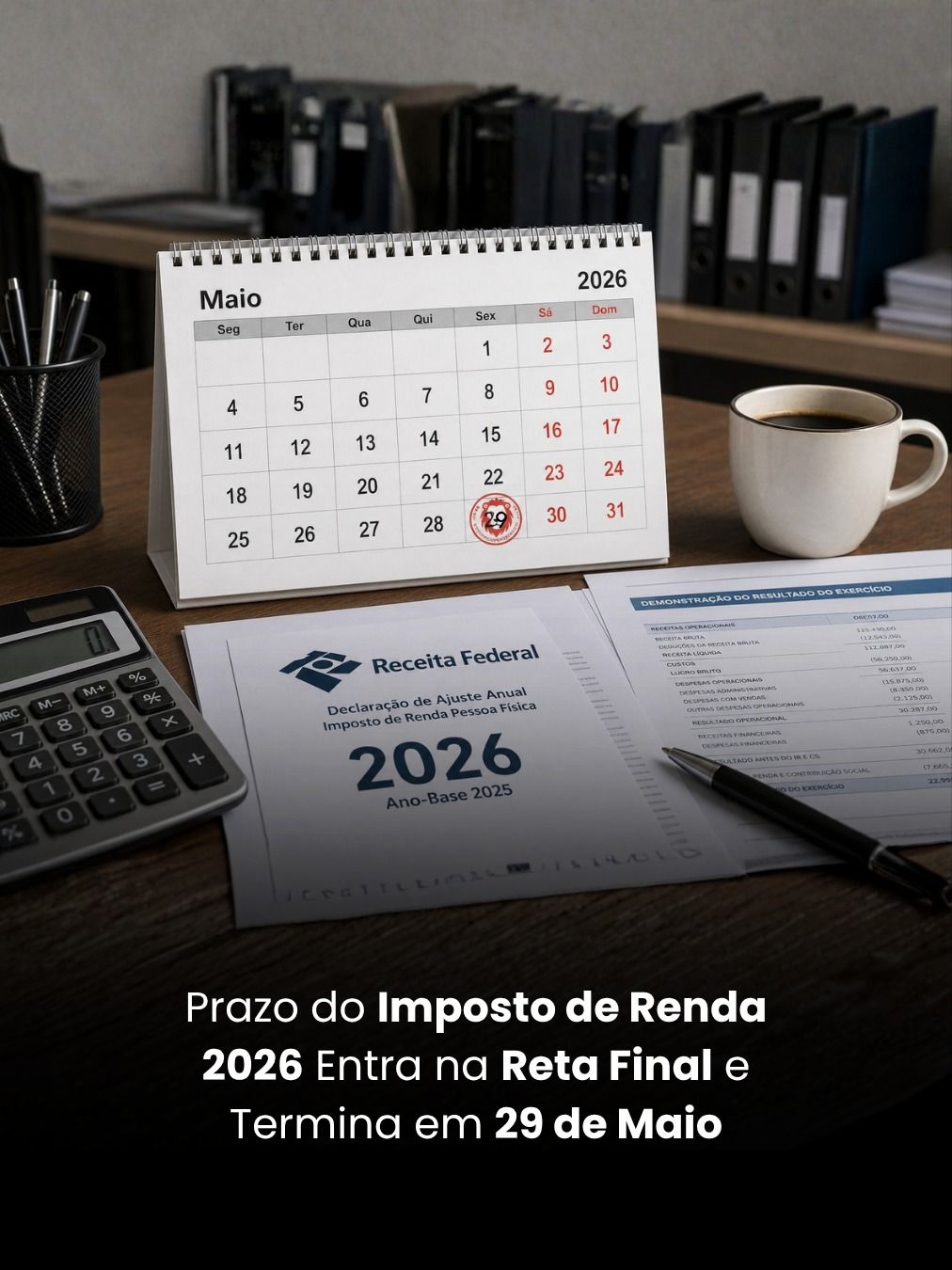 Prazo do Imposto de Renda 2026 Entra na Reta Final e Termina em 29 de Maio