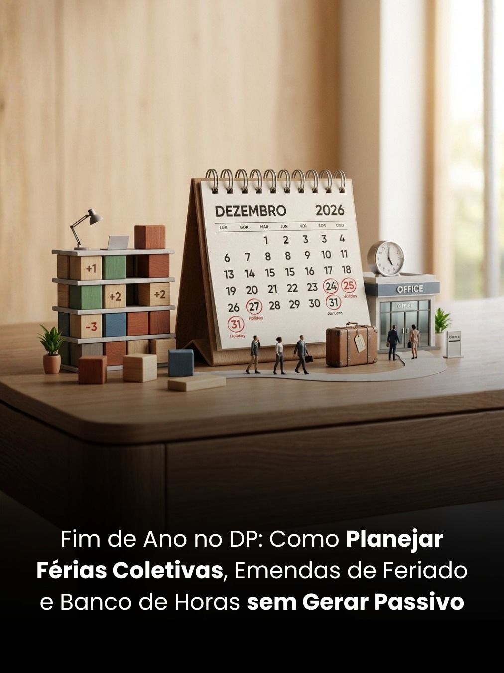 Fim de Ano no DP: Como Planejar Férias Coletivas, Emendas de Feriado e Banco de Horas sem Gerar Passivo