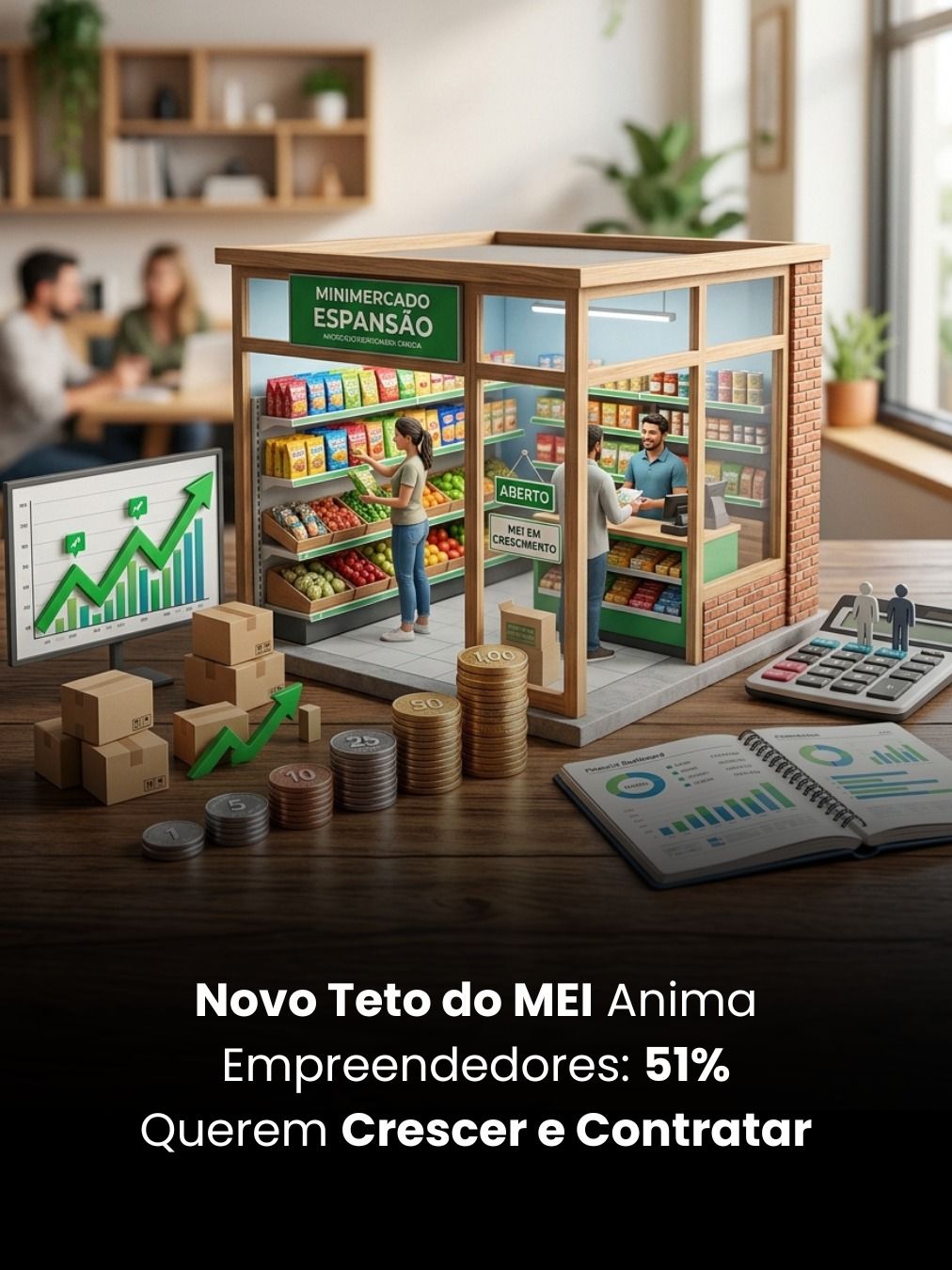Novo Teto do MEI Anima Empreendedores: 51% Querem Crescer e Contratar